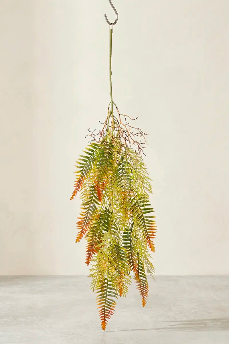 Mata colgante de helecho artificial 90 cm
