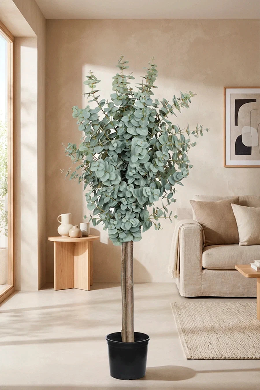 Árbol eucalipto artificial 140cm