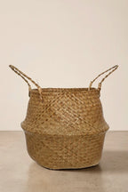 Cesta de mimbre para macetas