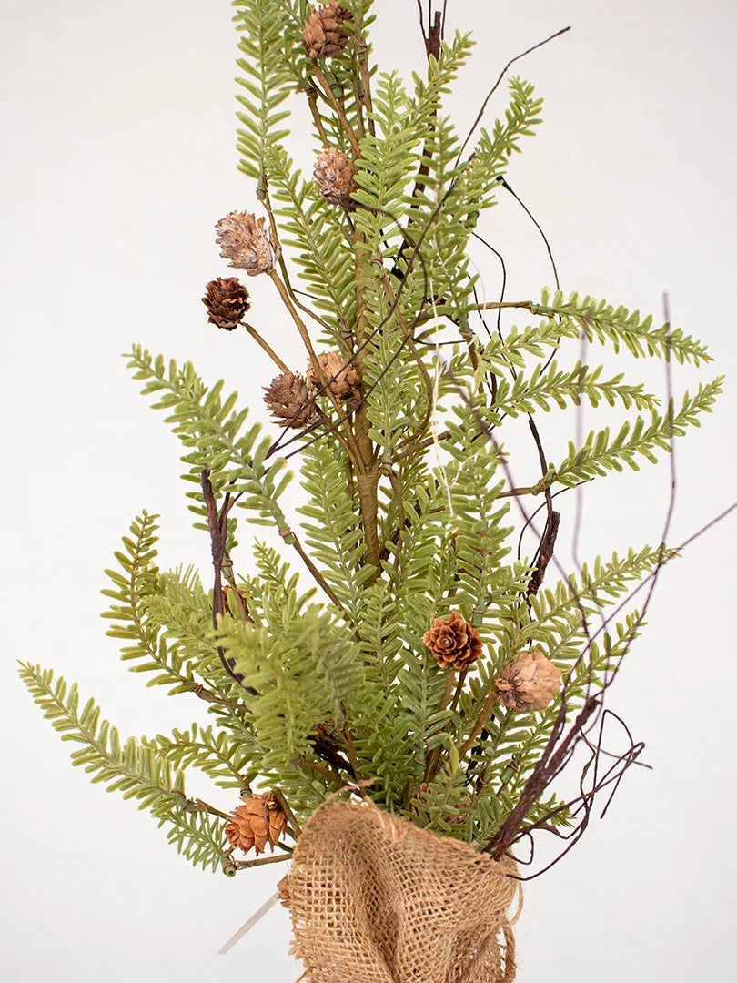 Macetita saco pino piña artificial 65cm