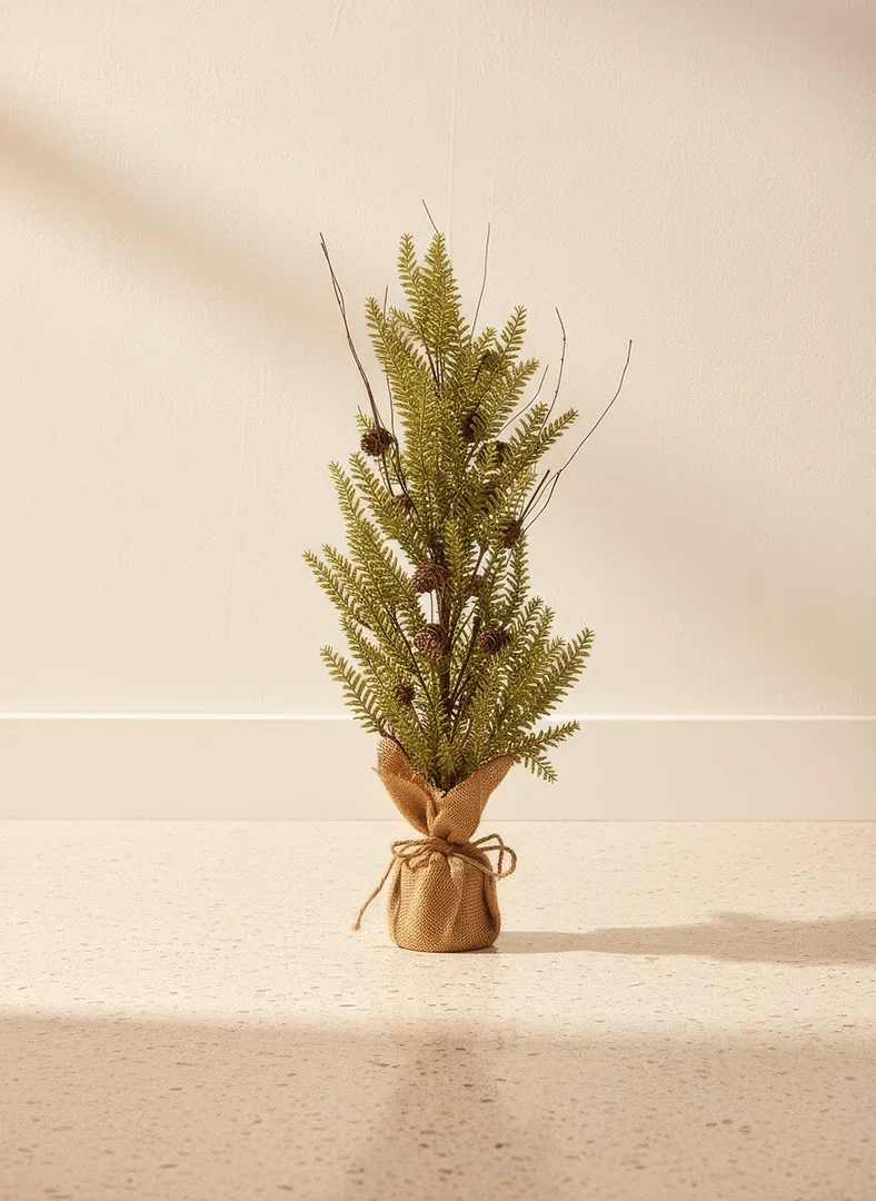 Macetita saco pino piña artificial 65cm