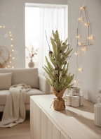Macetita saco pino piña artificial 65cm