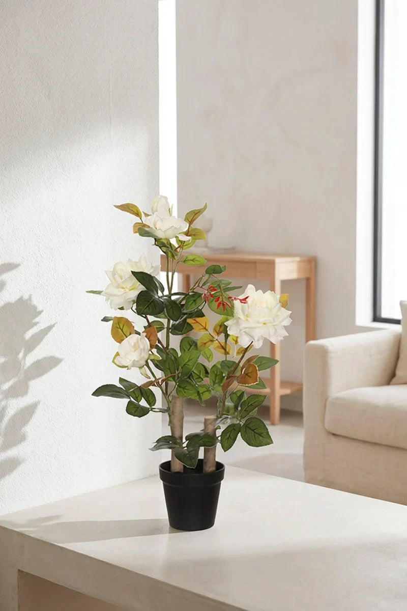 Planta rosal artificial 60cm
