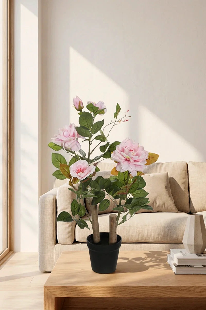 Planta rosal artificial 60cm