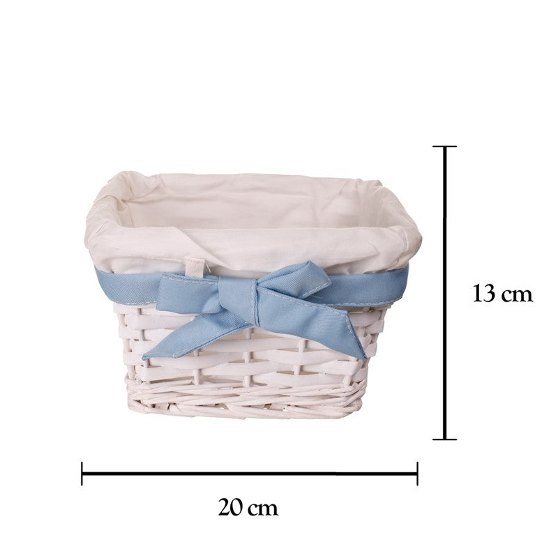 Cesta mimbre rectangular