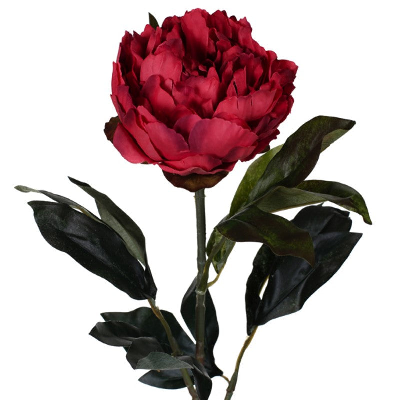 Vara peonia artificial roja