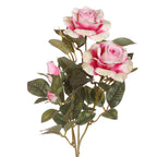 Vara rosa artificial x3