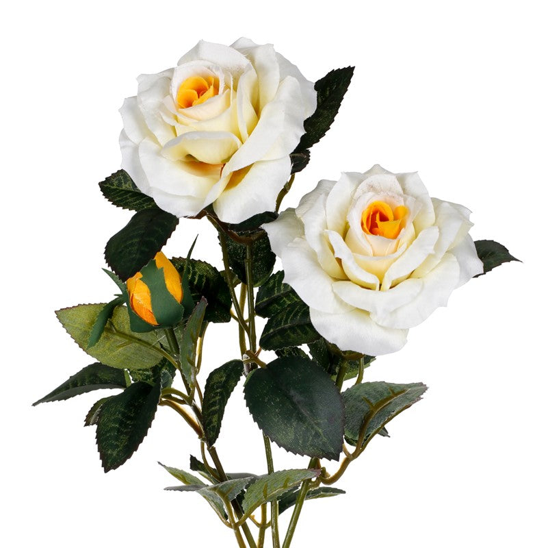 Vara rosa artificial x3