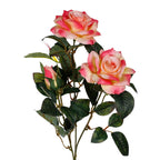 Vara rosa artificial x3