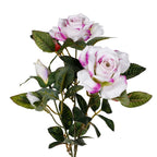 Vara rosa artificial x3