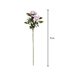 Vara rosa artificial x3