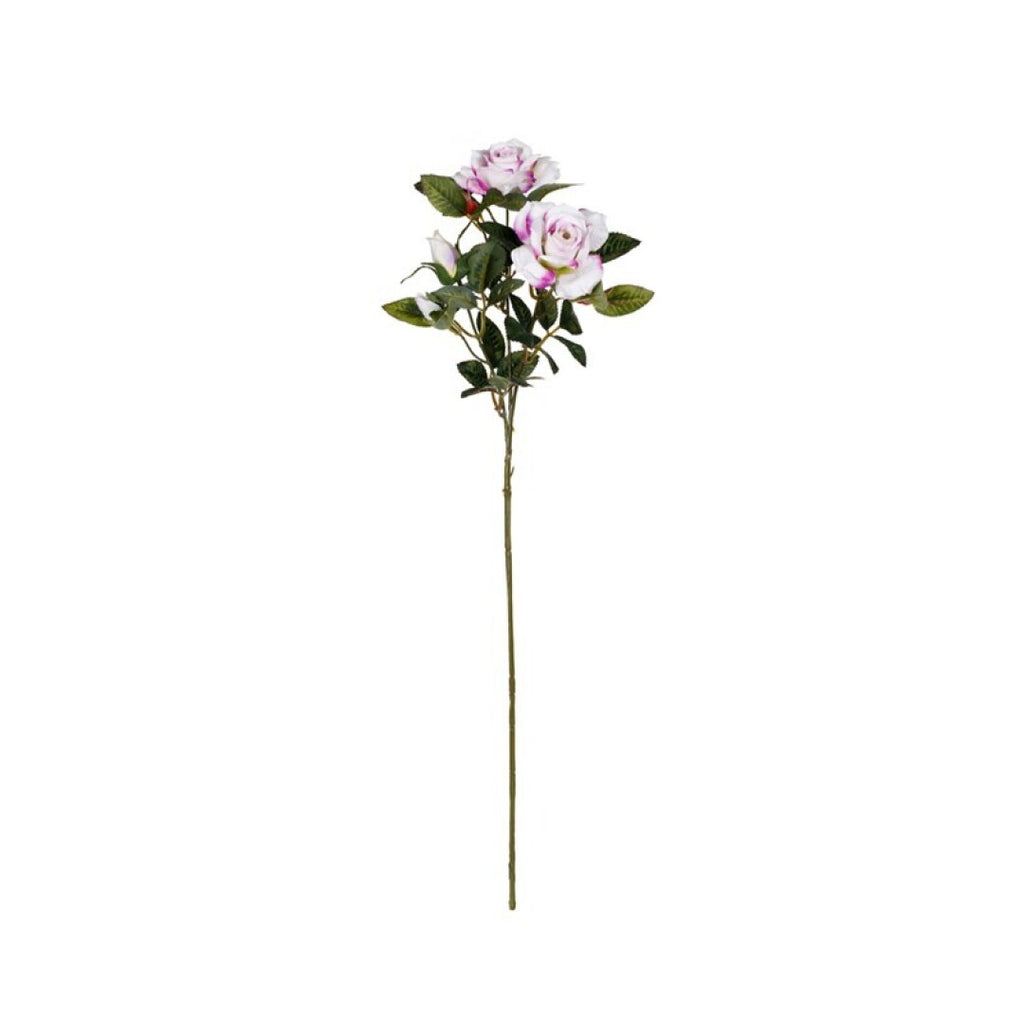 Vara rosa artificial x3