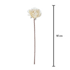 Vara de rosa franela artificial crema