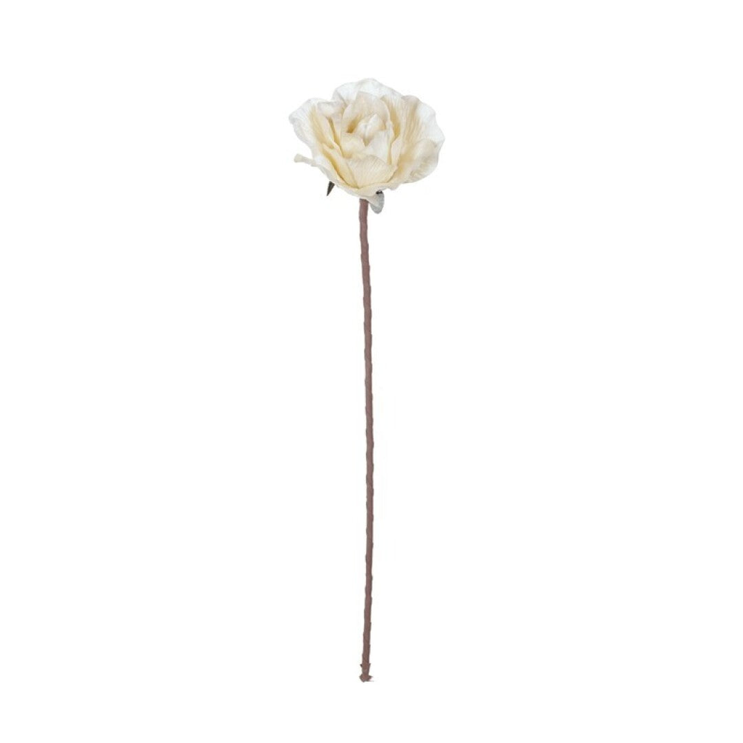 Vara de rosa franela artificial crema