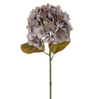 Vara de hortensia artificial otoñal azul