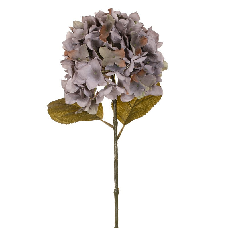 Vara de hortensia artificial otoñal azul