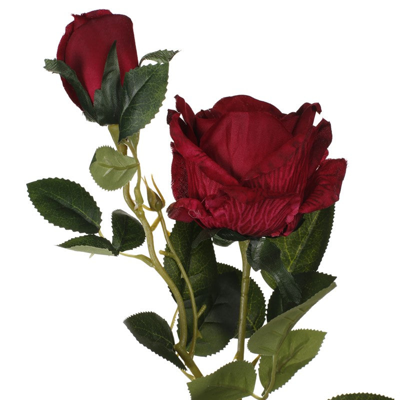 Vara rosa artificial x2