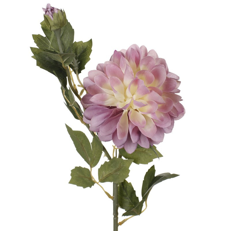 Vara de dalia artificial con capullo lila