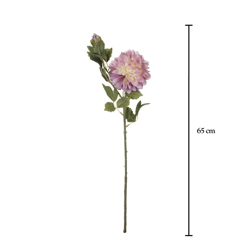 Vara de dalia artificial con capullo lila