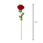 Vara de rosa artificial roja
