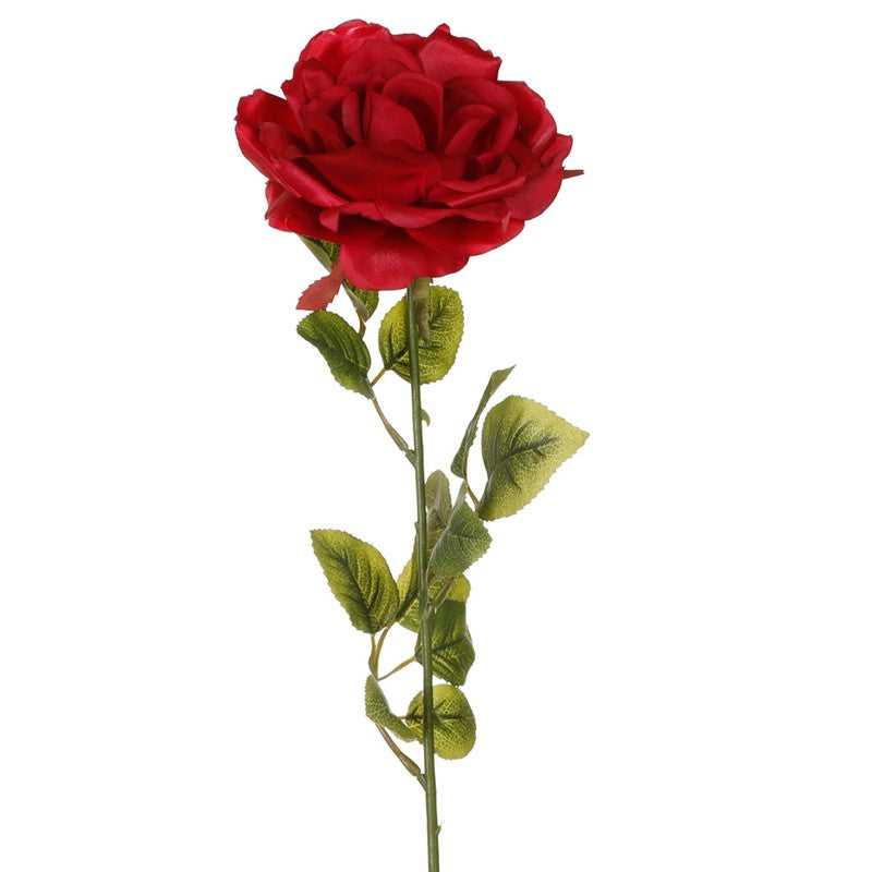 Vara de rosa artificial roja