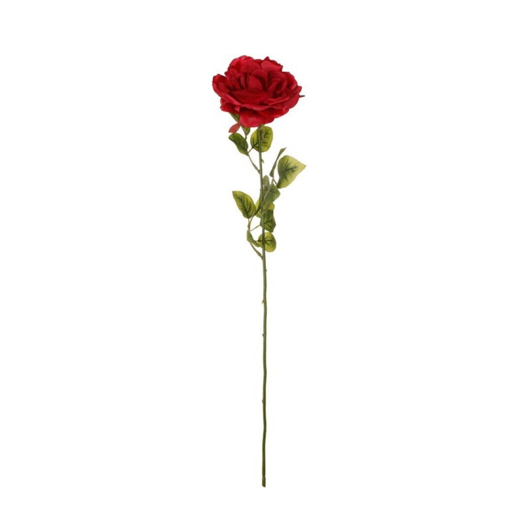 Vara de rosa artificial roja