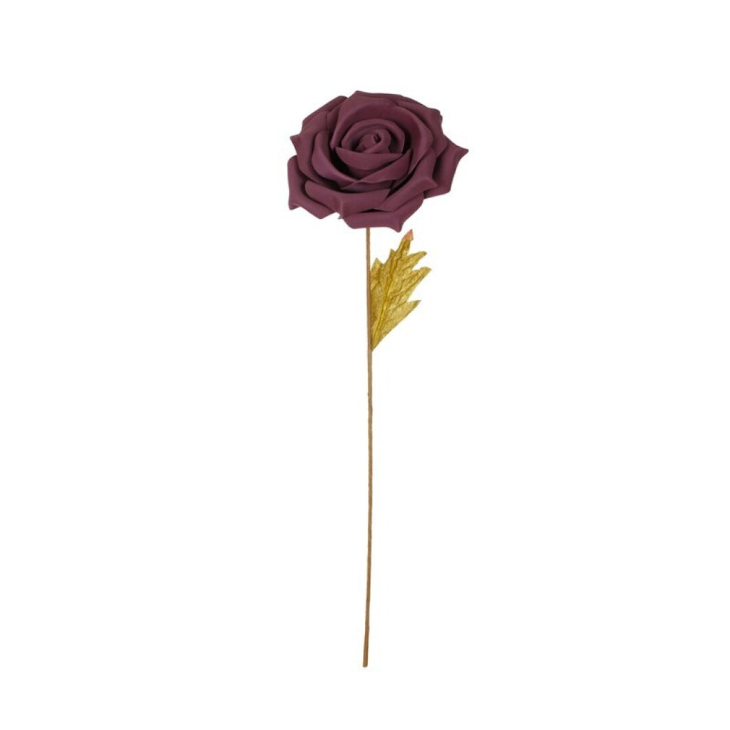 Vara de rosa artificial plizada otoñal