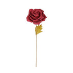 Vara de rosa artificial plizada otoñal