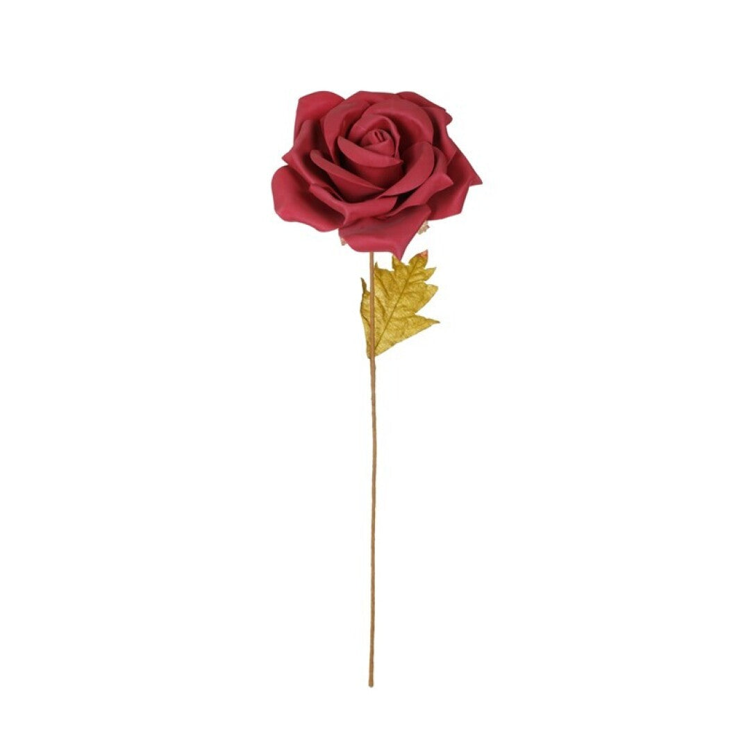 Vara de rosa artificial plizada otoñal