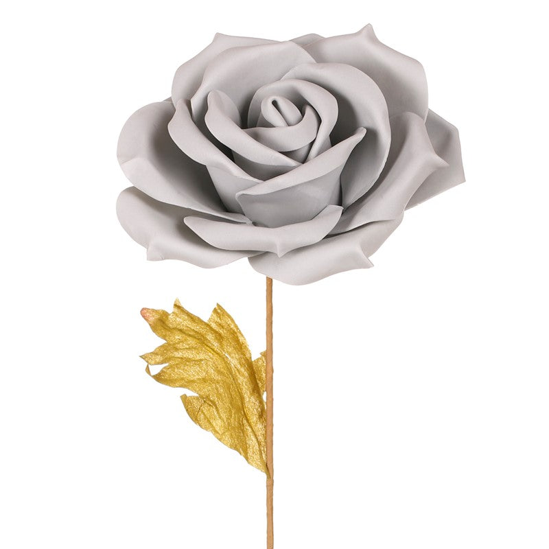 Vara de rosa artificial plizada otoñal