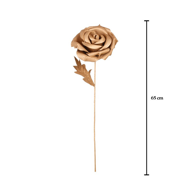 Vara rosa plisada artificial
