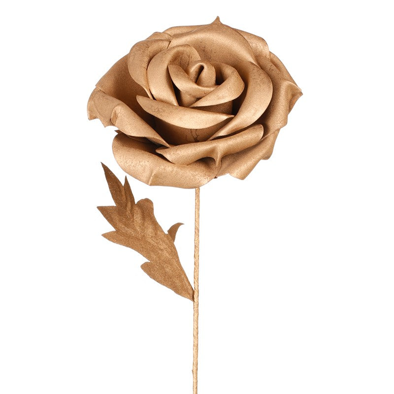 Vara rosa plisada artificial