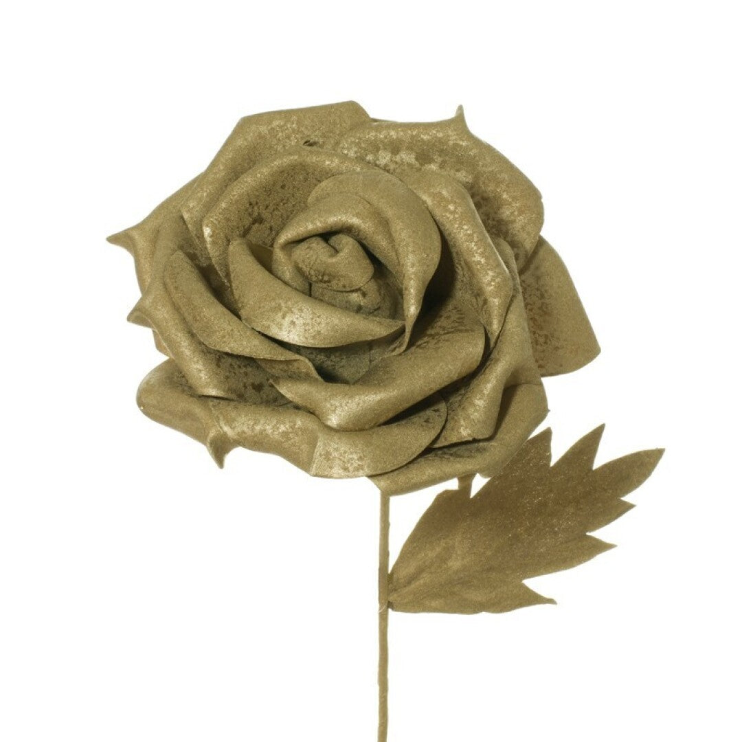 Vara rosa plisada artificial
