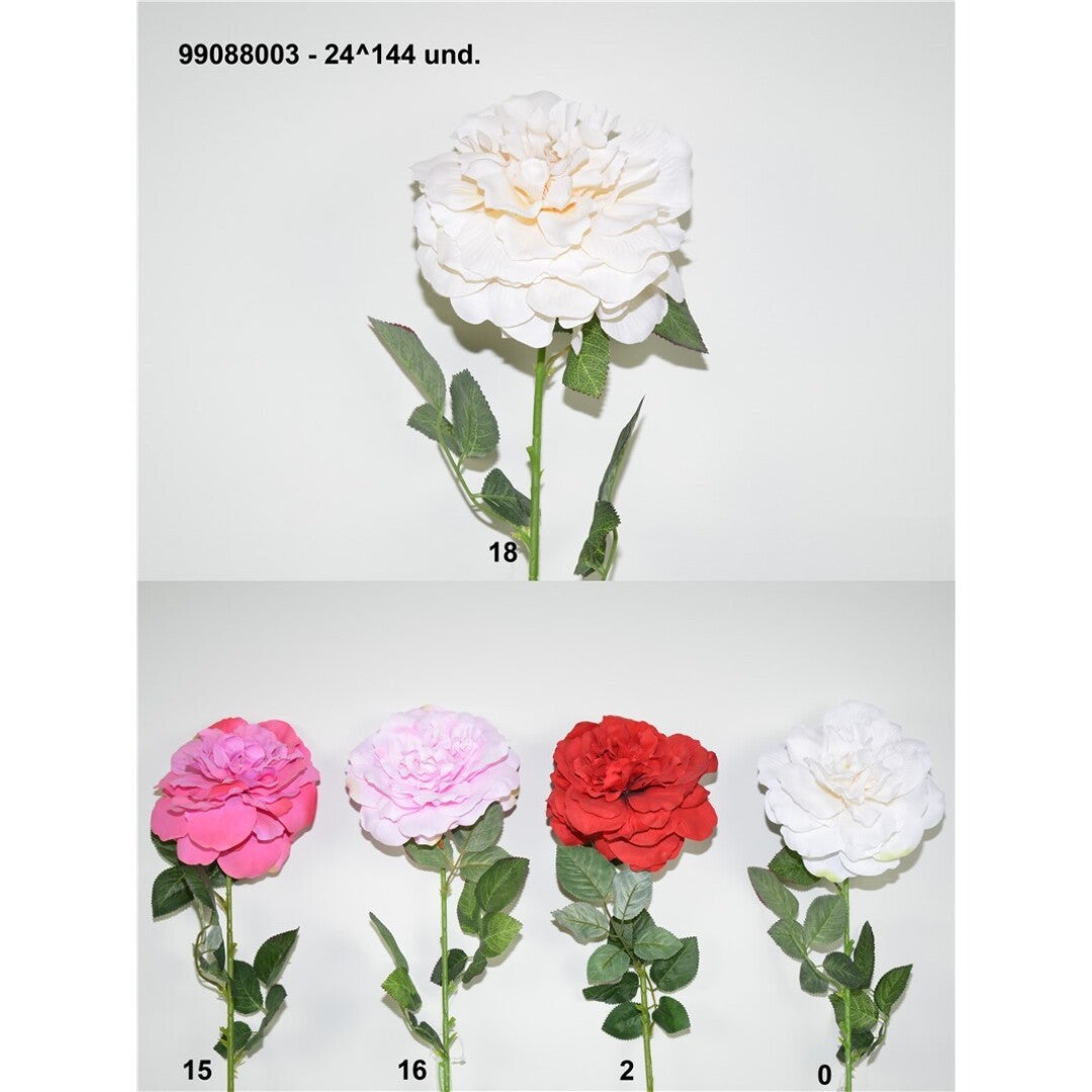 Vara rosa semilla plana artificial