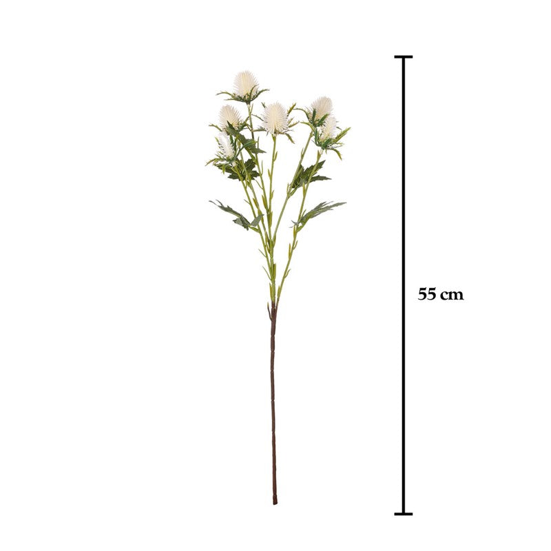 Vara eryngium spray artificial blanco