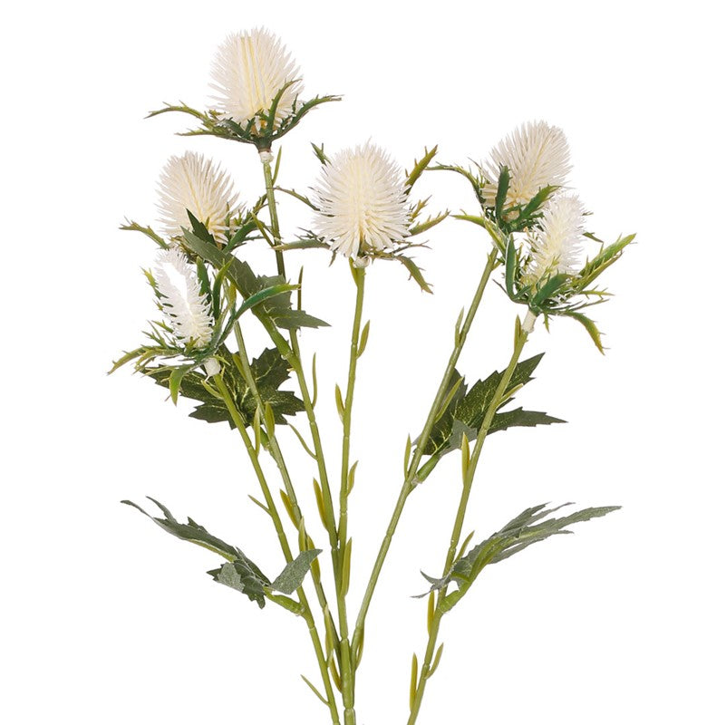 Vara eryngium spray artificial blanco