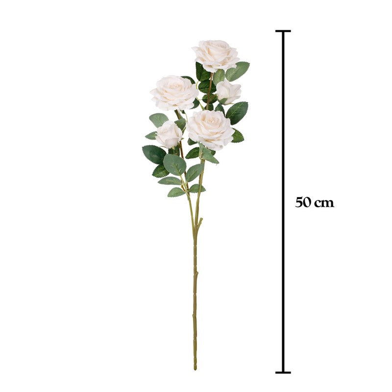Vara rosa artificial x5