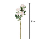 Vara rosa artificial x5