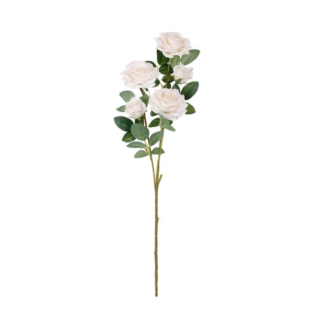 Vara rosa artificial x5