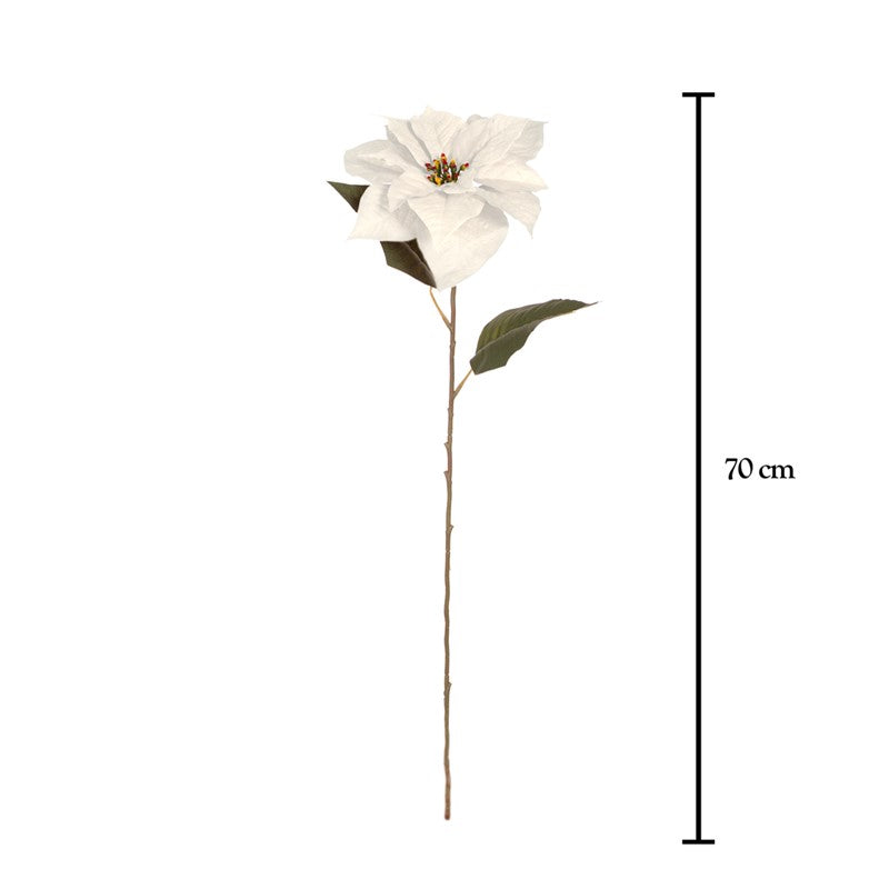 Vara poinsentia artificial blanca