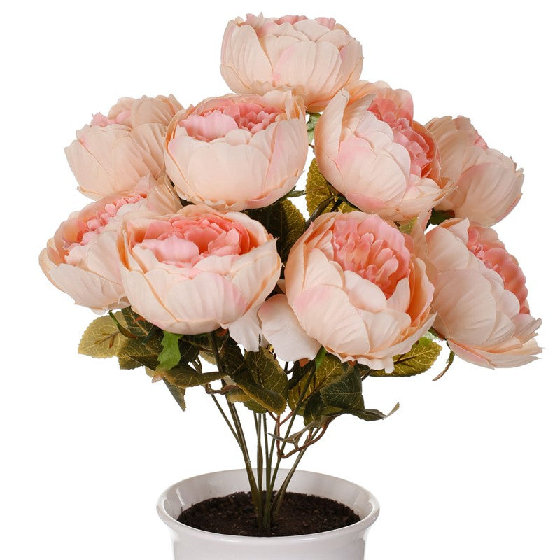 Maceta peonia artificial