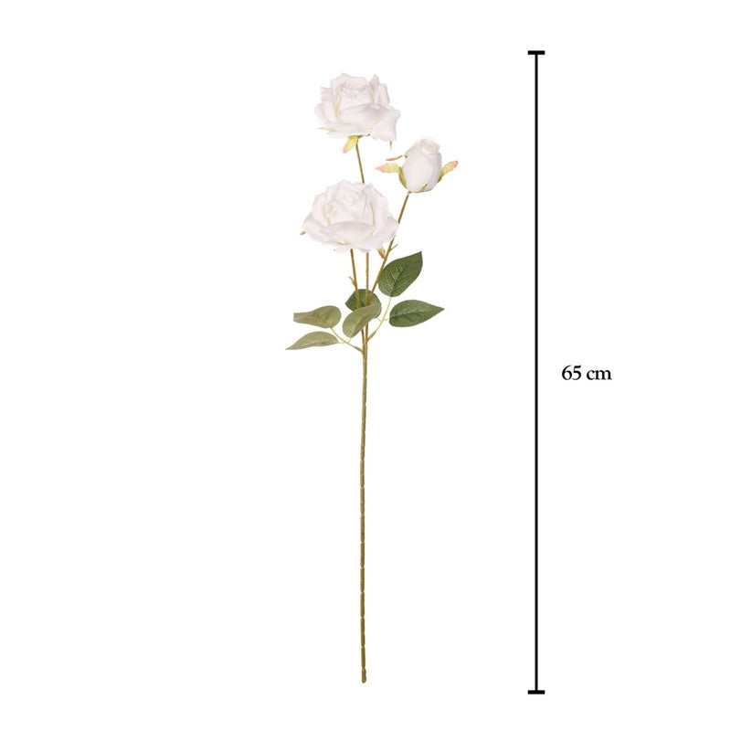 Vara rosa artificial x3