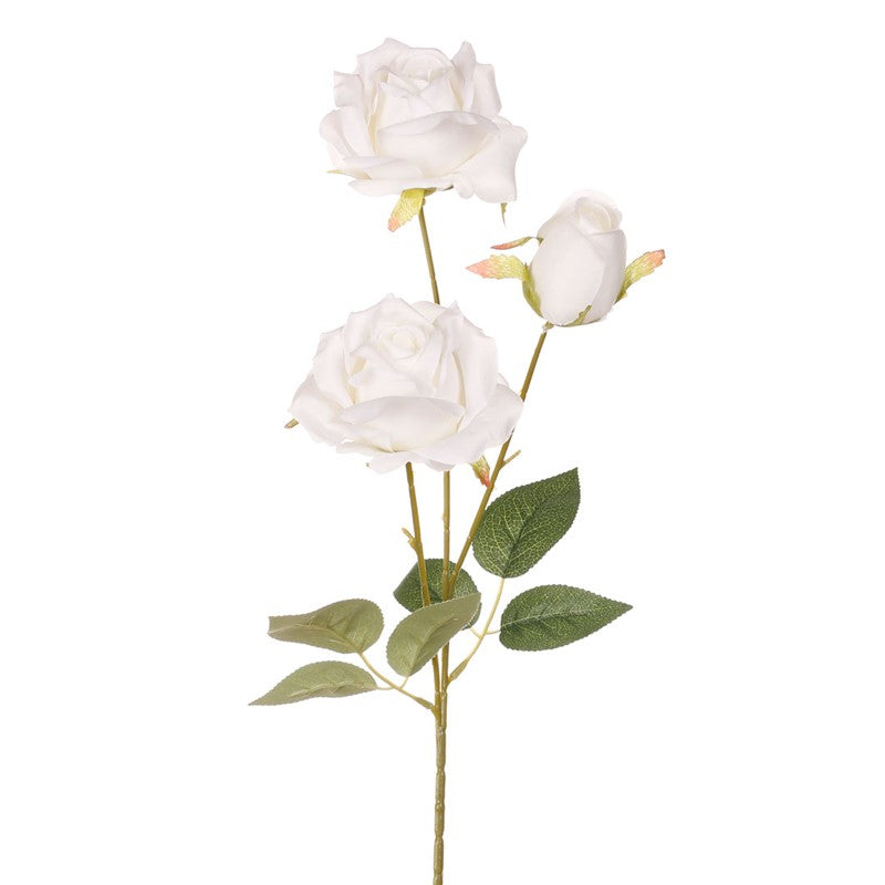 Vara rosa artificial x3