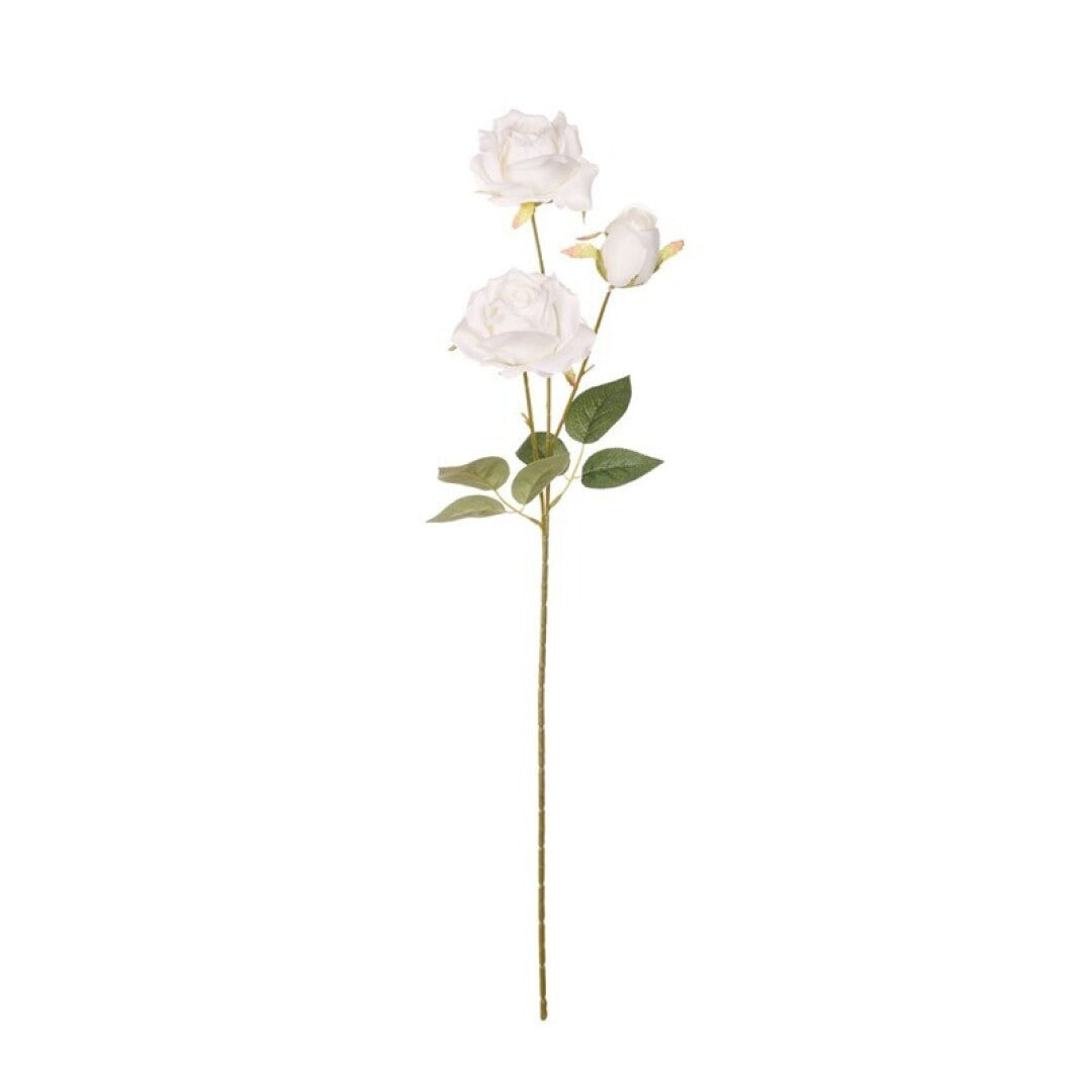 Vara rosa artificial x3