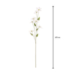Vara flor tigre artificial blanca