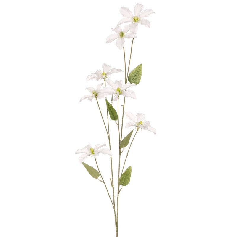 Vara flor tigre artificial blanca