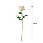 Vara rosa artificial 65 cm real touch