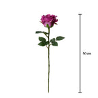 Vara rosa artificial 51 cm real touch