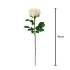 Vara rosa artificial 51 cm real touch