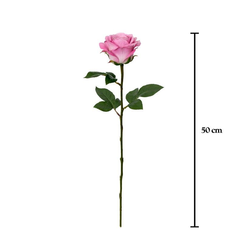 Vara rosa artificial 51 cm real touch